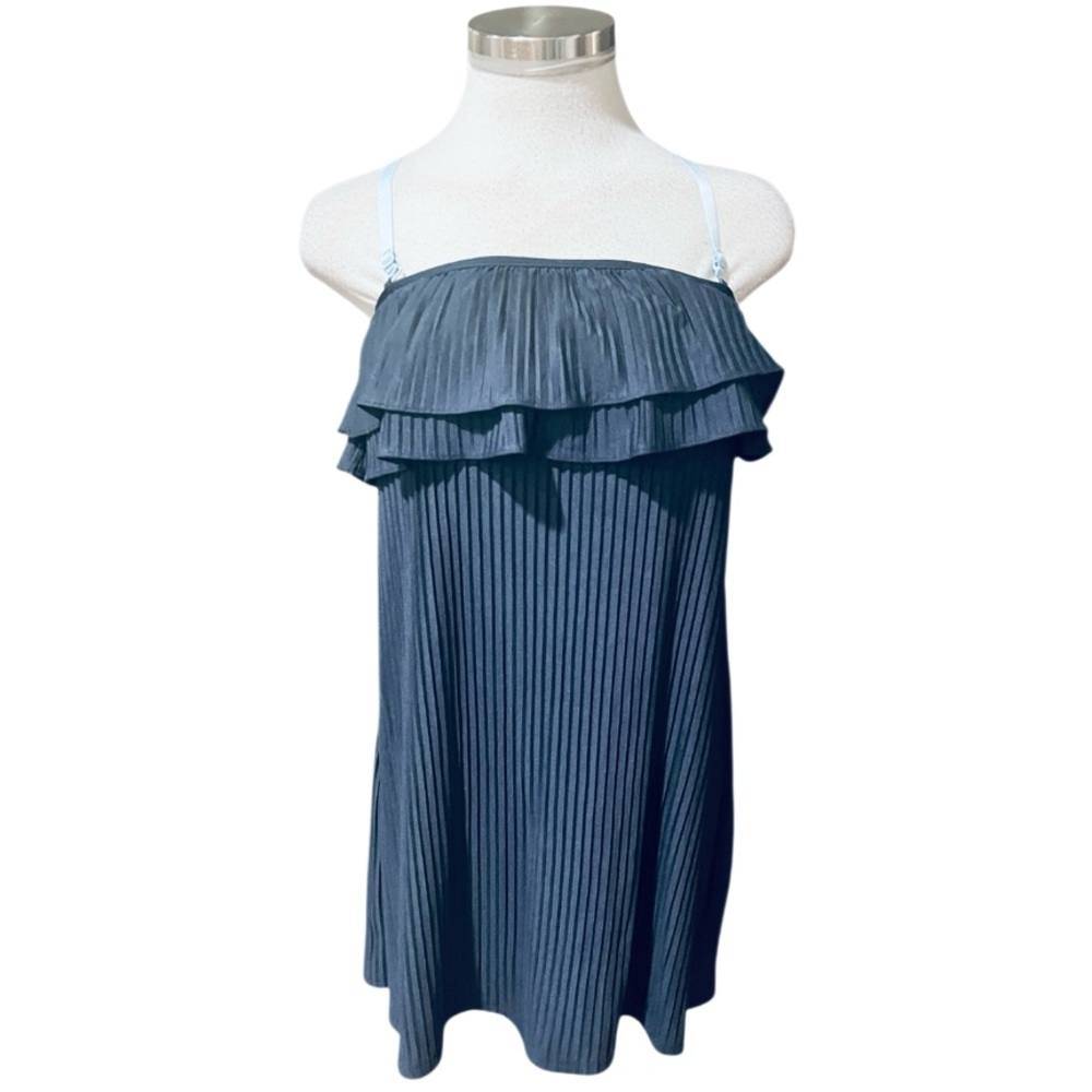 Juicy Couture Beach Royalty Y2K Navy  Stretch Spaghetti Strap Size S